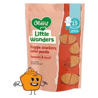 Olvarit | Snack | Crackers | Tomates Basilic | 15M+ 