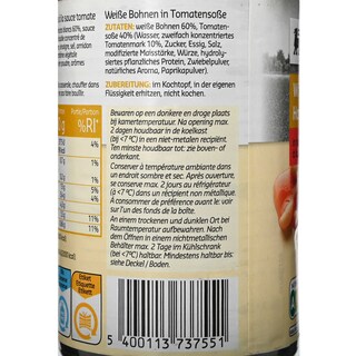 Delhaize | Haricots | Blancs | Sauce tomate 