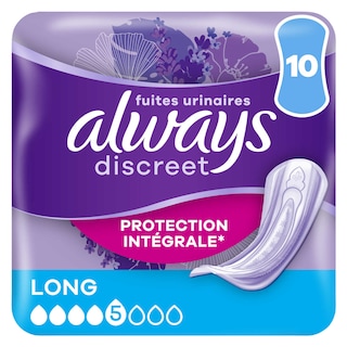 Always | Discreet | Serviettes | Fuites Urinaires | Long 