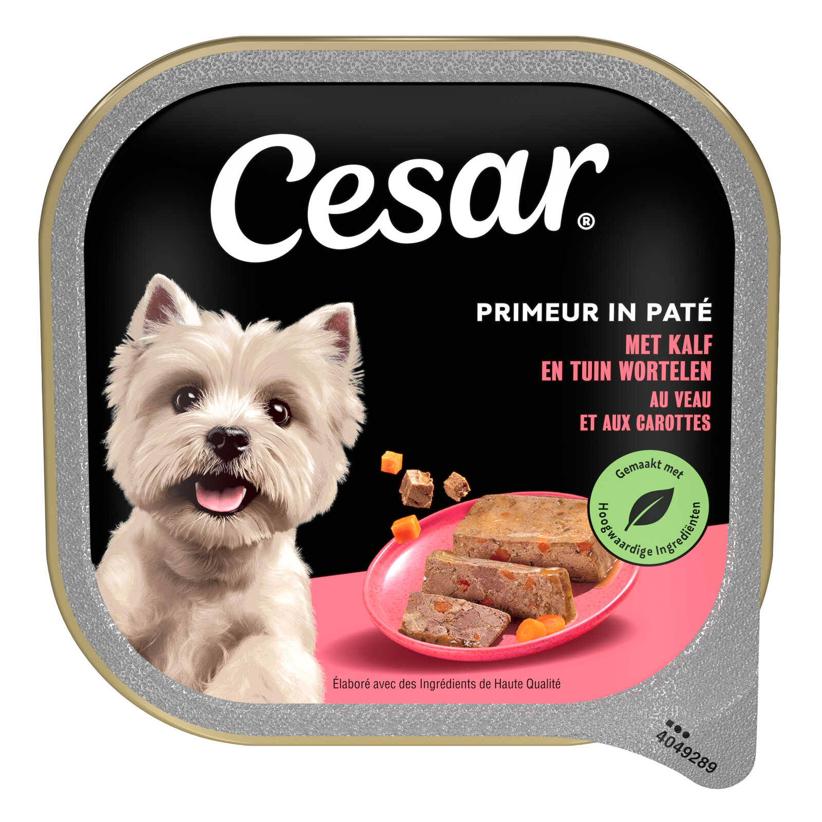 Cesar Hondenvoeding | Terrine | Kalf  | Wortel