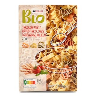 Delhaize | Bio | Pâtes | En Forme d'Animaux | Bio 350 gr