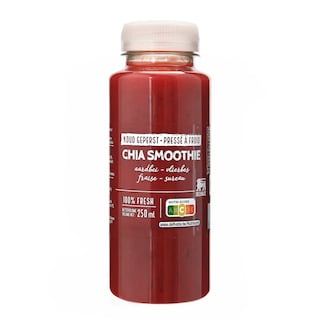 Smoothie | aardbei chia 250ml