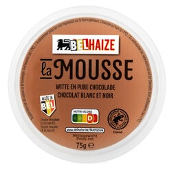 Delhaize | Mousse | Chocolat | Blanc et fondant 