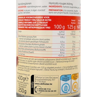 Delhaize | Haricots | Rouges | Kidney 