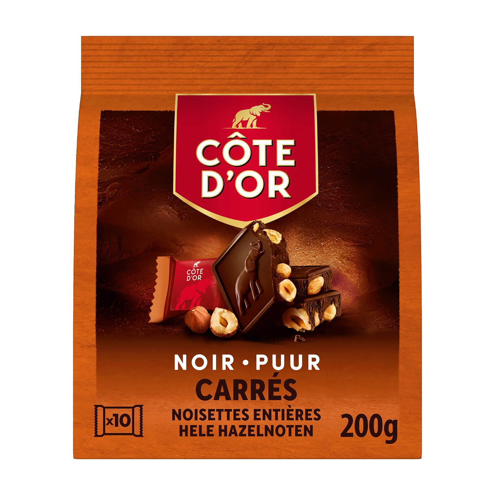 Côte d'Or Pralines | Carré | Pure Chocolade | Noten