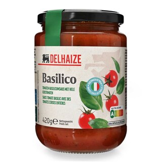 Delhaize | Saus | Tomate | & | Basilque 420 gr