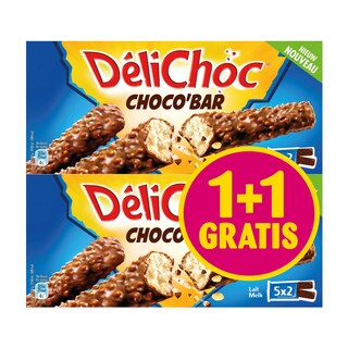 Delacre | Délichoc | Biscuits | Délichoc | Bar | Chocolat lait | 1+1 