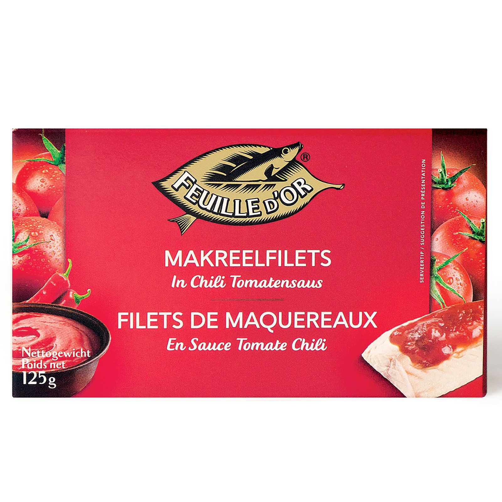 Feuille d'Or Makrelen | Filets | Chilisaus