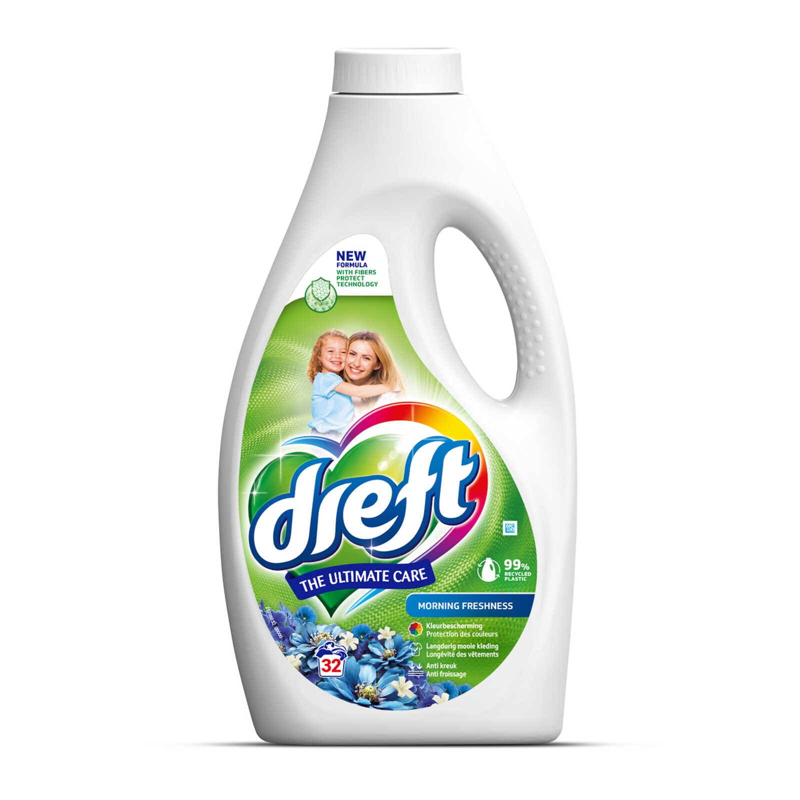 Dreft Wasmiddel | Vloeibaar | Ochtendfris | 1,44L | 32DS