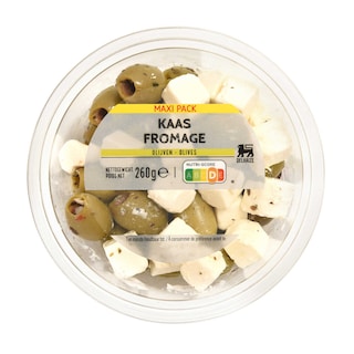 Delhaize | Olives | Vertes | Fromage | Maxi Pack 