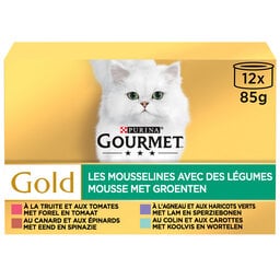 Gourmet | Gold | Aliment Chat | Adulte | Mousse | Légumes 