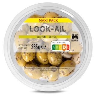 Delhaize | Olijven met look 