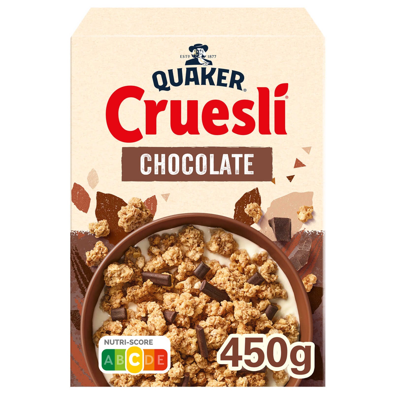 Quaker Chocolade | Ontbijtgranen | Muesli | 450G