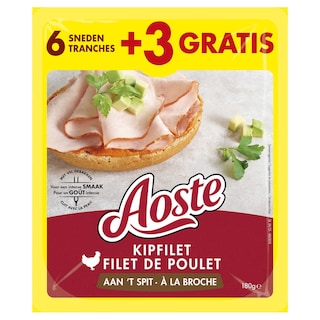 Aoste | Authentique | Kipfilet | Aan Spit | 6+3 Gratis 