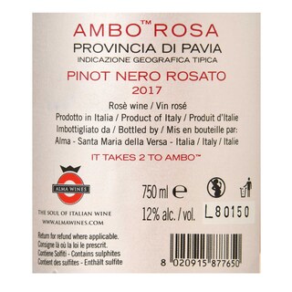 Italie - Italië | Lombardia - Pavia IGT | Ambo Rosa Pinot Noir Rosé 