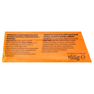 Greenway | Mediterraanse balletjes 165 gr