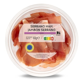 Delhaize | Apero | Serrano ham 60 gr
