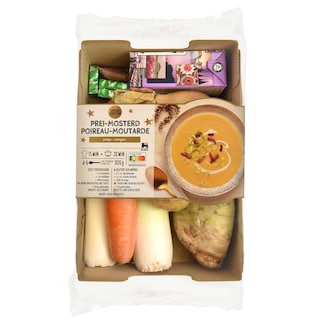 Delhaize | Boîte de repas | Soupe poireaux moutarde 876 gr