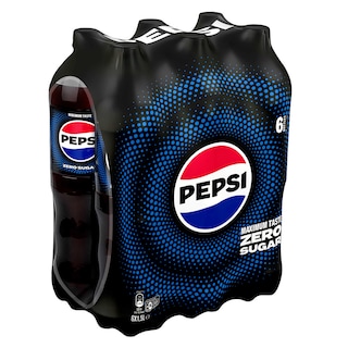 Pepsi | Cola | Zero | Frisdrank | Pet 6 x 1,5 l