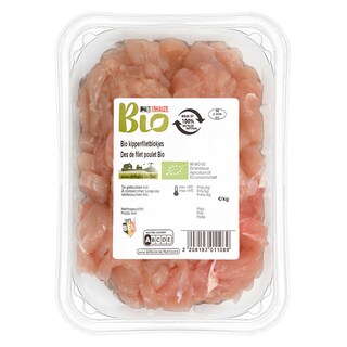 Delhaize | Bio | Filetblokjes | Kip | Bio 