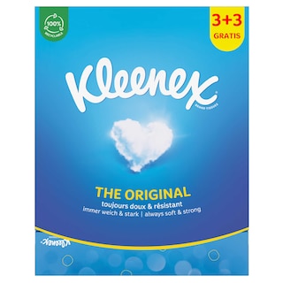 Kleenex | Mouchoirs | Boite | Original | 3+3 