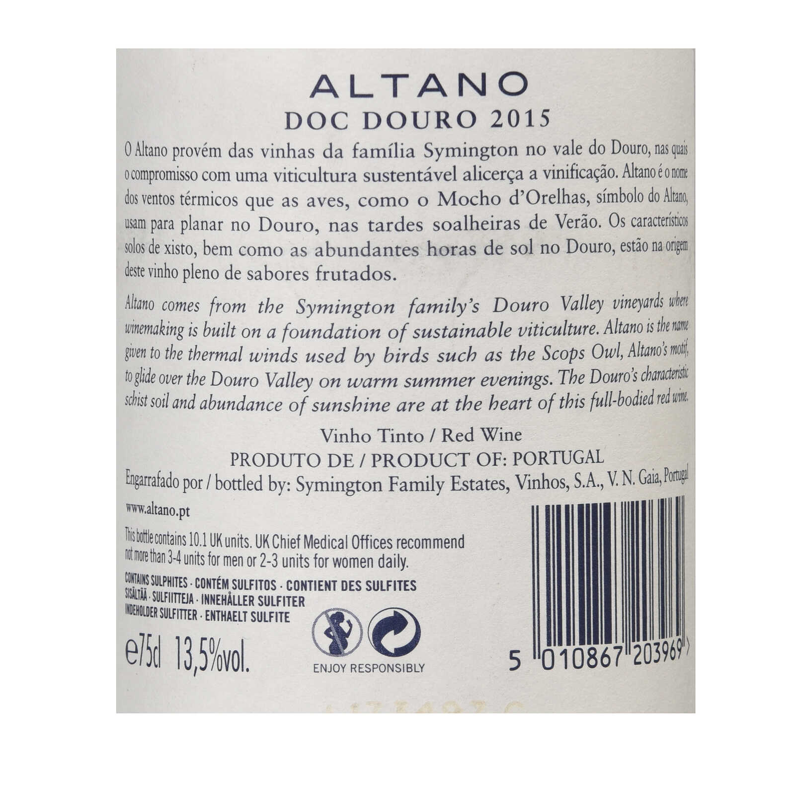 Portugal | Douro Superieur | Altano Rood 