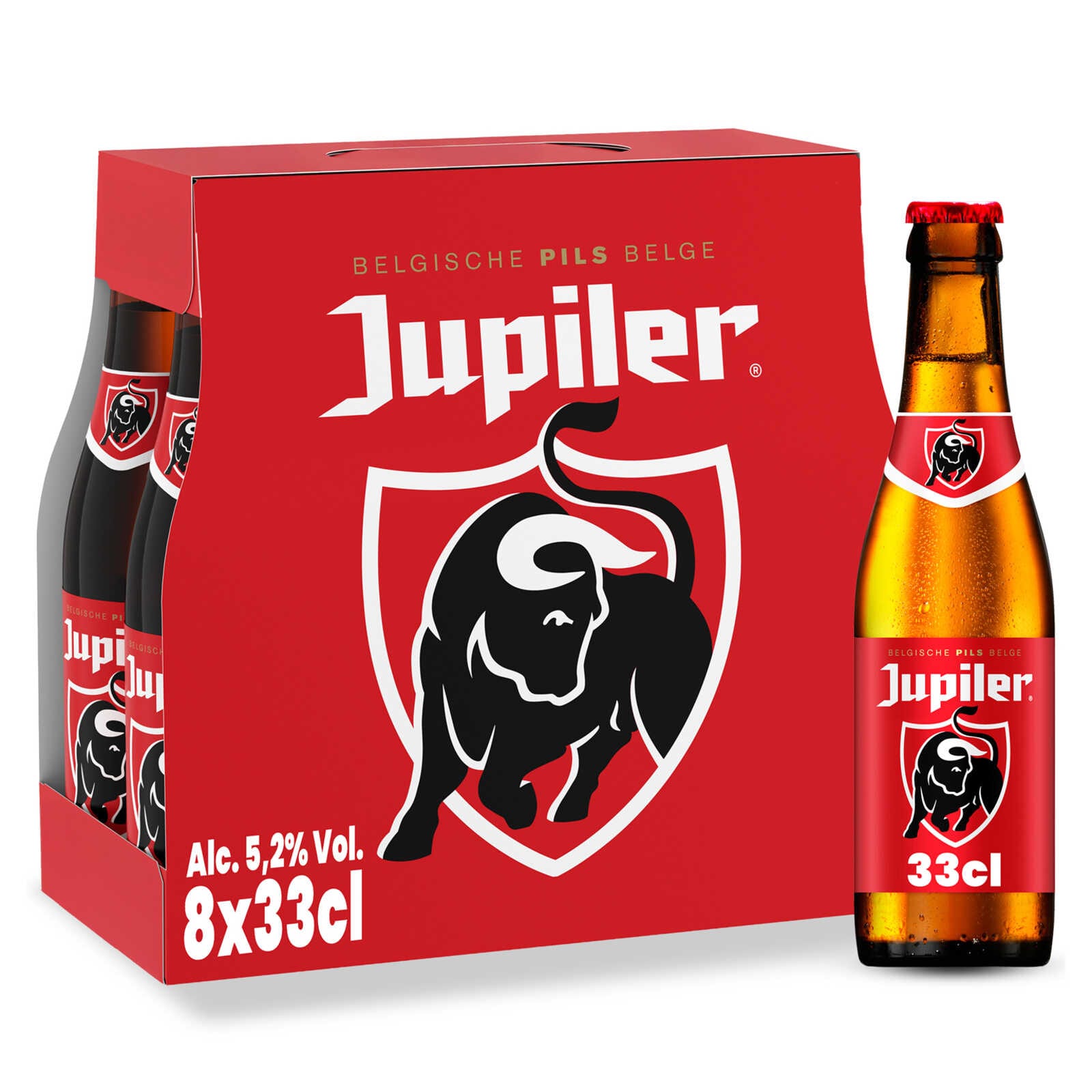 Jupiler Blond Bier | Pils | 5,2% alc. | Fles
