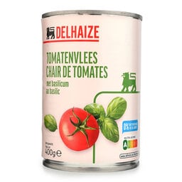Delhaize | Tomates | Chair | Basilic | Boîte 