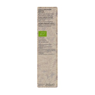Delhaize | Bio | Pâtes | Fusilli | Petit pois | Bio 250 gr
