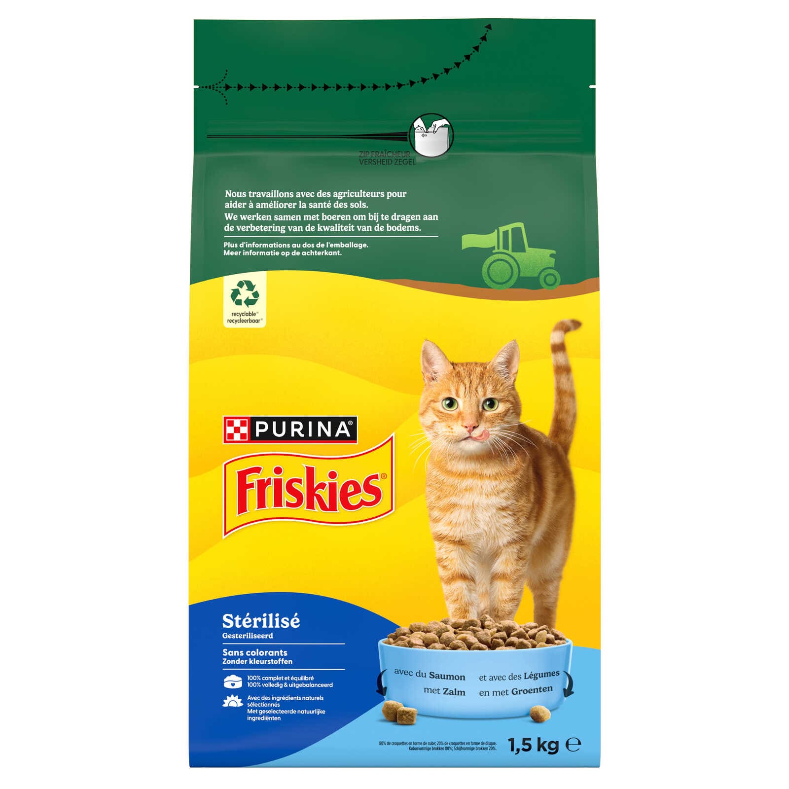 Friskies Kattenvoeding | Adult | Brokjes | Zalm