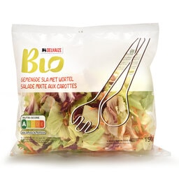 Delhaize | Bio | Sla | Gemengd met wortels | Bio 