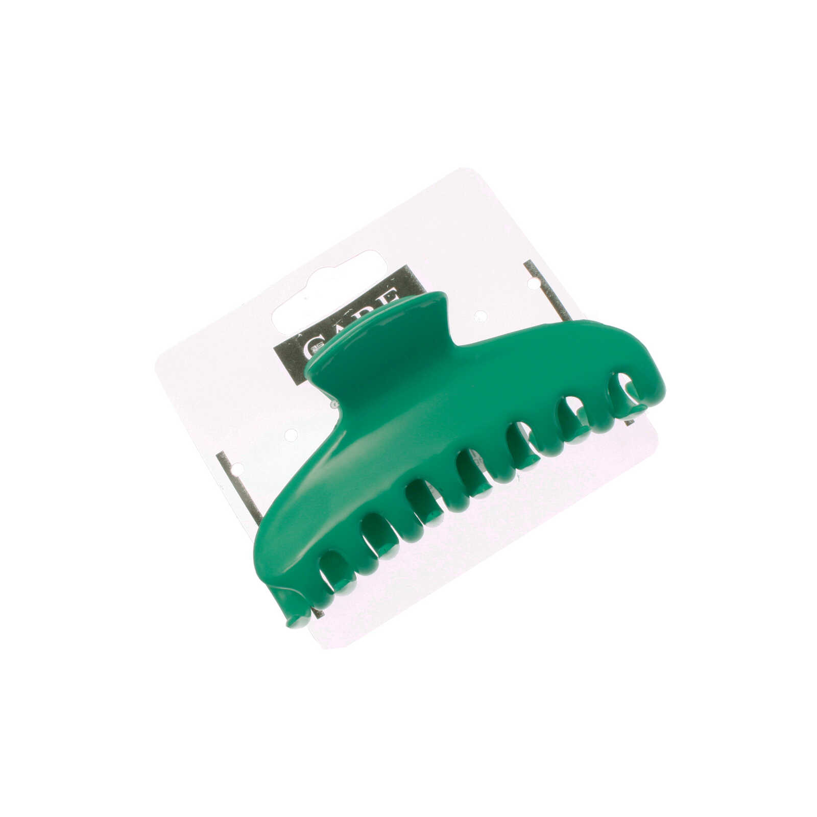 Delhaize | Care | Dubbele haarklem | 9 cm, groen 