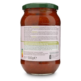 Delhaize | Saus | Tomaten-Olijf 500 gr