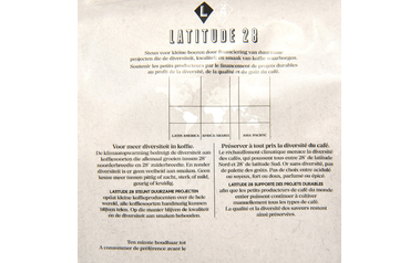 Latitude 28 | Delhaize | Koffie | Deca | 36P | Utz-Sg | Ft | Bio 