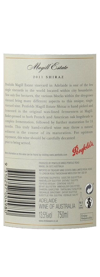 Penfolds | Magill Estate | Shiraz | 2011 75 cl