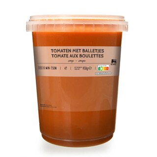 Delhaize | Soep | Tomaat | Balletjes 950 gr