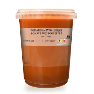 Delhaize | Soep | Tomaat | Balletjes 