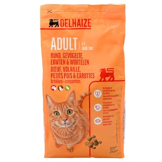 Delhaize | Aliment chat | Boeuf-Volaille 