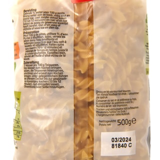 Delhaize | Bio | Pasta | Fusilli | Bio 