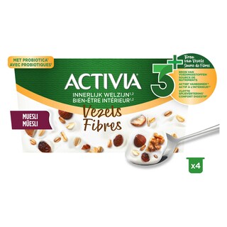 Activia | Yoghurt | Vezels | Muesli | Probiotica 4 x 125 gr