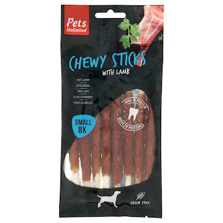 Pet's Unlimited | Snacks chien | Sticks | Small | Agneau 