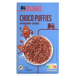 Delhaize | Ontbijtgranen | Choco Puffies 
