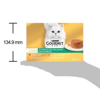 Gourmet | Gold | Aliment Chat | Adulte | Mousse | Légumes 12 x 85 gr