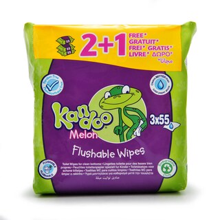Kandoo | Kandoo | Lingettes | Bébé | Humide | Melon magique | 2+1 gratuit 