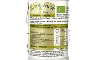 Delhaize | Bio | Lait | Demi-écrémé | Bio 