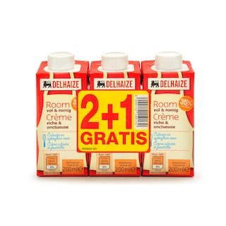 Delhaize | Room | Vol-Romig | Opklopbaar | 35% V.G. 