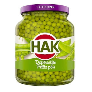 Hak | Petits pois | Extra fins | Bocal 