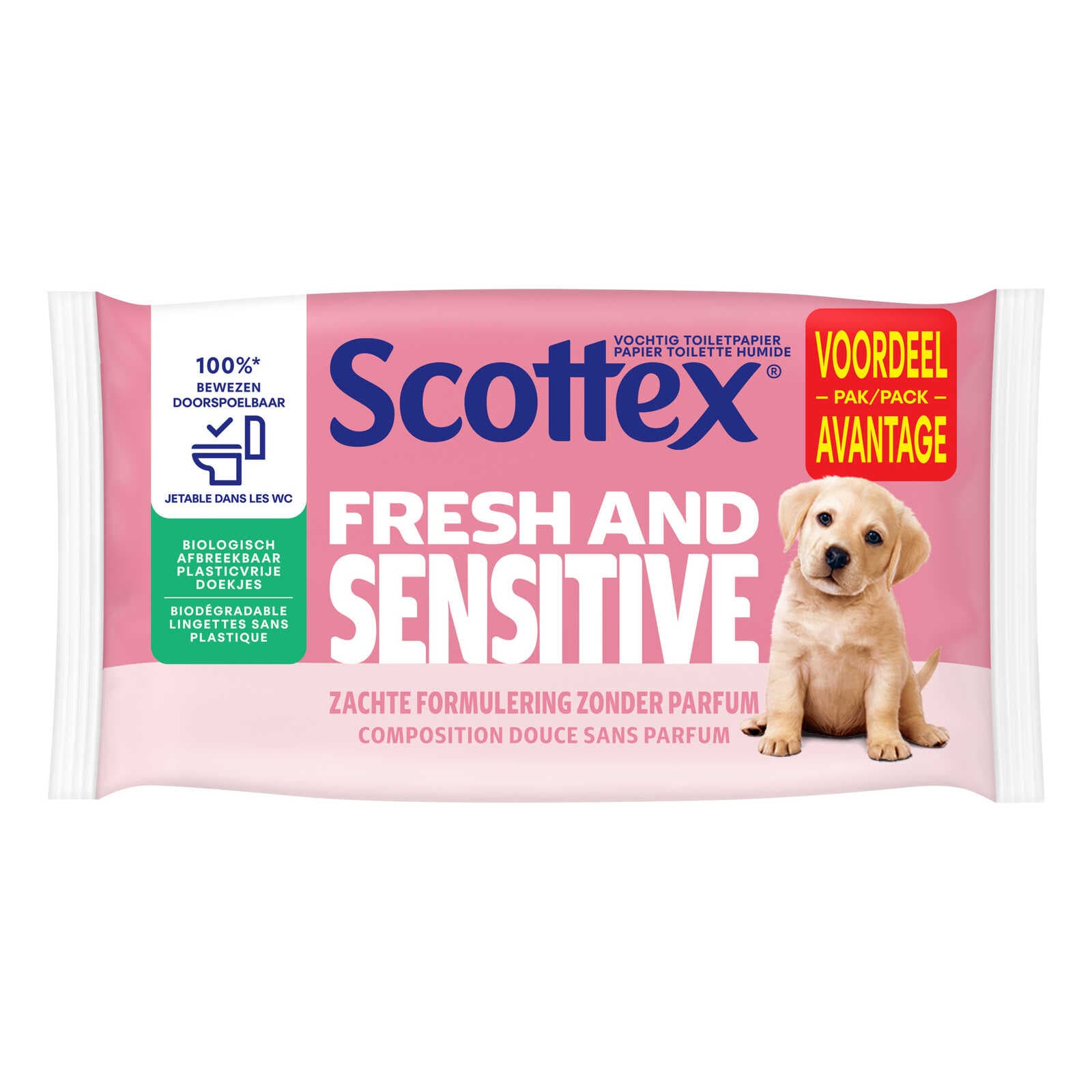 Scottex Toiletpapier | Vochtig | Sensitive | Eco