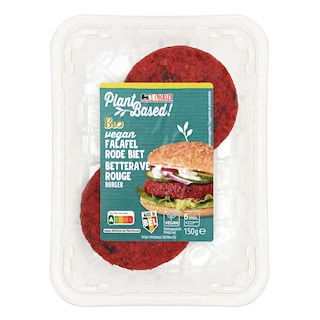 Delhaize | Plant-Based | Falafel | Burger | Rode biet | Bio 150 gr