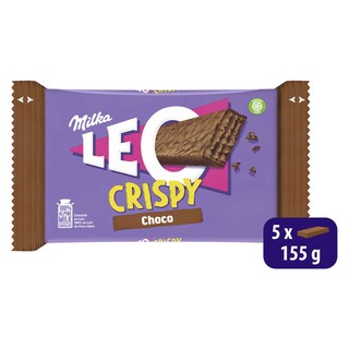 Milka | Léo | Chocolade | Wafels | Crispy 155 gr